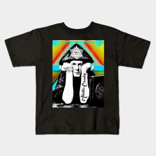 Aleister Crowley Psychedelic Art Print Design Kids T-Shirt